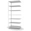 Fachbodenregal Anbauregal WR, 3.000×1.300×800 mm, lichtgrau