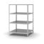 Fachbodenregal Grundregal WR, 1.500×1.000×800 mm, lichtgrau