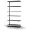 Fachbodenregal Anbauregal WR, 2.500×1.300×600 mm, verzinkt