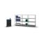 Fachbodenregal Anbauregal WR, 1.500×1.000×400 mm, verzinkt