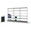Fachbodenregal Anbauregal WR, 2.500×1.300×400 mm, verzinkt