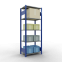 Schwerlastregal Grundregal 2000x750x500 mm, 5 Fachböden, 150 kg Fachlast, Längenriegel, RAL 5010 enzianblau/verzinkt