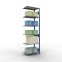Schwerlastregal Anbauregal 2500x750x500 mm, 6 Fachböden, 150 kg Fachlast, Längenriegel, RAL 5010 enzianblau/verzinkt
