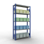 Schwerlastregal Grundregal 2000x1000x300 mm (HxBxT), 5 Fachböden, 250 kg Fachlast, Längenriegel, RAL 5010 enzianblau/verzinkt
