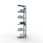 Schwerlastregal Anbauregal 3000x750x300 mm (HxBxT), 7 Fachböden, 250 kg Fachlast, Längenriegel, RAL 5010 enzianblau/verzinkt