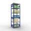 Schwerlastregal Grundregal 2500x750x600 mm (HxBxT), 6 Fachböden, 250 kg Fachlast, Längenriegel, RAL 5010 enzianblau/verzinkt