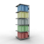 Schwerlastregal Anbauregal 2500x750x800 mm (HxBxT), 6 Fachböden, 250 kg Fachlast, Längenriegel, verzinkt