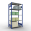 Schwerlastregal Grundregal, 2000x1000x600 mm (HxBxT), 5 Fachböden, 85 kg Fachlast, Längenriegel, RAL 5010 enzianblau