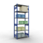 Schwerlastregal Grundregal, 2500x1000x500 mm (HxBxT), 6 Fachböden, Fachlast 330 kg, Längenriegel, RAL 5010 enzianblau/verzinkt