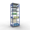 Schwerlastregal Grundregal, 3000x1000x600 mm (HxBxT), 7 Fachböden, Fachlast 330 kg, Kreuzstrebe, RAL 5010 enzianblau/verzinkt
