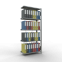 Büroregal Steckregal Anbauregal 1800x750x300 mm, 5 Fachböden, 85 kg Fachlast, Kreuzstrebe, verzinkt, mit Anschlagleiste
