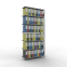 Büroregal Steckregal Anbauregal 2300x1000x300 mm, 7 Fachböden, 85 kg Fachlast, Kreuzstrebe, verzinkt, mit Anschlagleiste, T-Profil Ständerrahmen MULTIplus vormontiert
