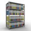 Büroregal Steckregal Grundregal , 1800x1300x600 mm, 5 Fachböden, 150 kg Fachlast, Längenriegel, verzinkt, mit Mittelanschlag