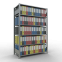Büroregal Steckregal Grundregal , 2000x1300x600 mm, 6 Fachböden, 150 kg Fachlast, Längenriegel, verzinkt, mit Mittelanschlag