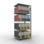 Büroregal Steckregal Anbauregal , 1800x750x600 mm, 5 Fachböden, 150 kg Fachlast, Längenriegel, verzinkt, ohne Mittelanschlag