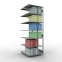 Schwerlastregal Doppel-Anbauregal 3000x1000x(2x600) mm, 2x7 Fachböden, 150 kg Fachlast, Längenriegel, verzinkt