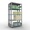 Schwerlastregal Doppel-Grundregal 2000x1000x(2x300) mm, 2x5 Fachböden, 250 kg Fachlast, Längenriegel, verzinkt