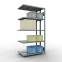 Schwerlastregal Doppel-Anbauregal 2000x1000x(2x300) mm, 2x5 Fachböden, 250 kg Fachlast, Längenriegel, verzinkt
