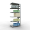 Schwerlastregal Doppel-Anbauregal 2500x1000x(2x300) mm, 2x6 Fachböden, 250 kg Fachlast, Längenriegel, verzinkt