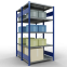 Schwerlastregal Doppel-Grundregal 2000x1000x(2x600) mm, 2x5 Fachböden, 250 kg Fachlast, Kreuzstrebe, RAL 5010 enzianblau/verzinkt