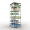 Schwerlastregal Doppel-Grundregal 3000x1000x(2x600) mm, 2x7 Fachböden, 250 kg Fachlast, Kreuzstrebe, RAL 7035 lichtgrau