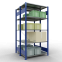Schwerlastregal Doppel-Grundregal 2000x1000x(2x500) mm, 2x5 Fachböden, 150 kg Fachlast, Kreuzstrebe, RAL 5010 enzianblau/verzinkt
