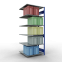 Schwerlastregal Doppel-Anbauregal 2500x1000x500 mm, 2x6 Böden, 150 kg Fachlast, RAL 5010 enzianblau/verzinkt