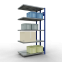 Schwerlastregal Doppel-Anbauregal 2000x1000x(2x300) mm, 2x5 Fachböden, 250 kg Fachlast Längenriegel, RAL 5010 enzianblau/verzinkt