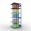 Schwerlastregal Doppel-Anbauregal 3000x1000x(2x500) mm, 2x7 Fachböden, 250 kg Fachlast Längenriegel, RAL 5010 enzianblau/verzinkt