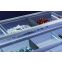Weitspannregal Grundregal WS 2000 Gitterkörbe 2000x2000x400 mm (HxBxT), verzinkt, 6 Ebenen Gitterkörbe Fachlast 210 kg + 1 Ebene Stahlböden
