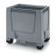 Big Box geschlossen BBG 86 in silbergrau (RAL 7001), 800 × 600 mm