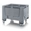 Big Box mit Lüftungsschlitzen BBO 1210R in silbergrau (RAL 7001), 1200 × 1000 mm