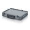 Eurobehälter Koffer 2GL ED 43/75 HG 2GL in silbergrau (RAL 7001), 400 × 300 mm