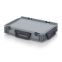 Eurobehälter Koffer 3G ED 43/75 HG 3G in silbergrau (RAL 7001), 400 × 300 mm