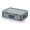 Eurobehälter Koffer 3G ED 64/17 HG 3G in silbergrau (RAL 7001), 600 × 400 mm