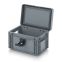 Eurobehälter mit Scharnierdeckel Pro EDP S 32/17 in silbergrau (RAL 7001), 311 × 233 mm
