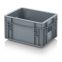Eurobehälter geschlossen EG 21512 in silbergrau (RAL 7001), 200 × 150 mm