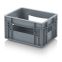 Eurobehälter geschlossen EG 21512 HO in silbergrau (RAL 7001), 200 × 150 mm