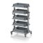 Systemwagen für Eurobehälter 60 x 40 Höhe 134 cm ohne Auszug EG SW 134-1 6412, 834 × 550 mm