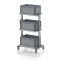 Systemwagen für Eurobehälter 60 x 40 Höhe 134 cm ohne Auszug EG SW 134-1 6432, 834 × 550 mm