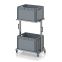 Systemwagen für Eurobehälter 80 x 60 Höhe 134 cm ohne Auszug EG SW 134-1 8652, 1034 × 650 mm