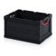 ESD-Faltbox ohne Deckel ESD FB 64/32 in verkehrsschwarz (RAL 9017), 600 × 400 mm