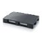 ESD-Palette geschlossen mit Sicherungsrand ESD H 1208 in verkehrsschwarz (RAL 9017), 1200 × 800 mm