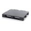 ESD-Palette geschlossen mit Sicherungsrand ESD H 1210 in verkehrsschwarz (RAL 9017), 1200 × 1000 mm