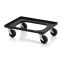 ESD-Transportroller ESD RO 64 in verkehrsschwarz (RAL 9017), 620 × 420 mm