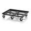 ESD-Transportroller ESD RO 86.6 HD in verkehrsschwarz (RAL 9017), 811 × 612 mm