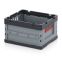 Faltbox ohne Deckel FB 43/22 in anthrazitgrau (RAL 7016), 400 × 300 mm