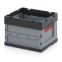 Faltbox ohne Deckel FB 43/27 in anthrazitgrau (RAL 7016), 400 × 300 mm