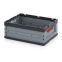 Faltbox ohne Deckel FB 64/22 in anthrazitgrau (RAL 7016), 600 × 400 mm