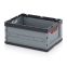 Faltbox ohne Deckel FB 64/27 in anthrazitgrau (RAL 7016), 600 × 400 mm